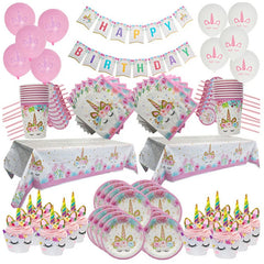 Unicorn Party Paper Popcorn Box