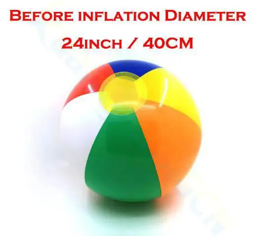 Inflatable Transparent Feather Beach Ball