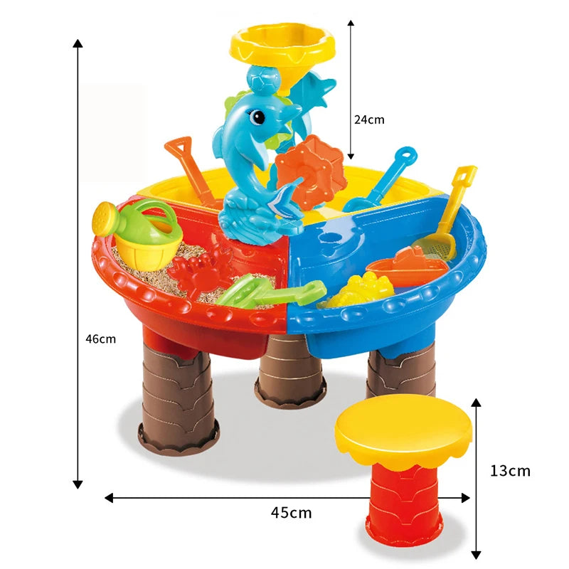 1 Set Children Beach Table