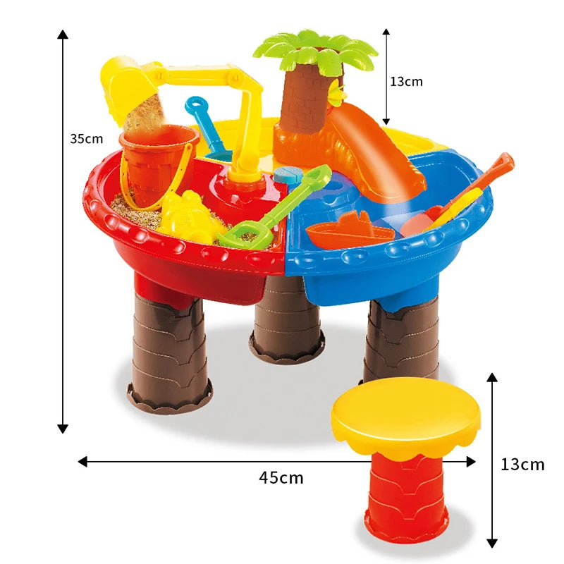 1 Set Children Beach Table
