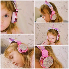 Unicorn Kids Pink Headphones