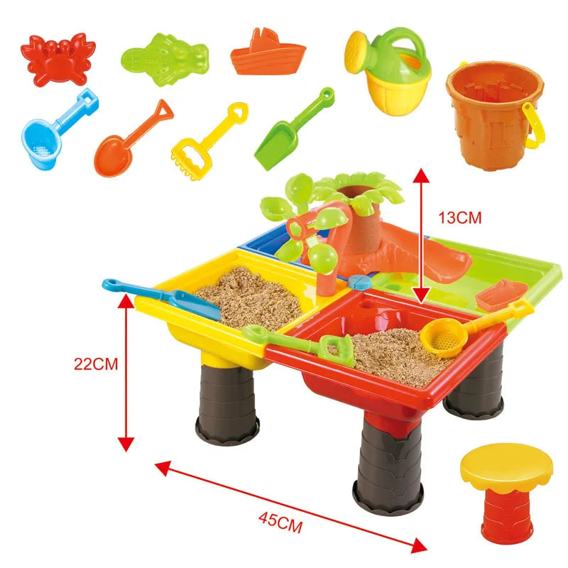 1 Set Children Beach Table