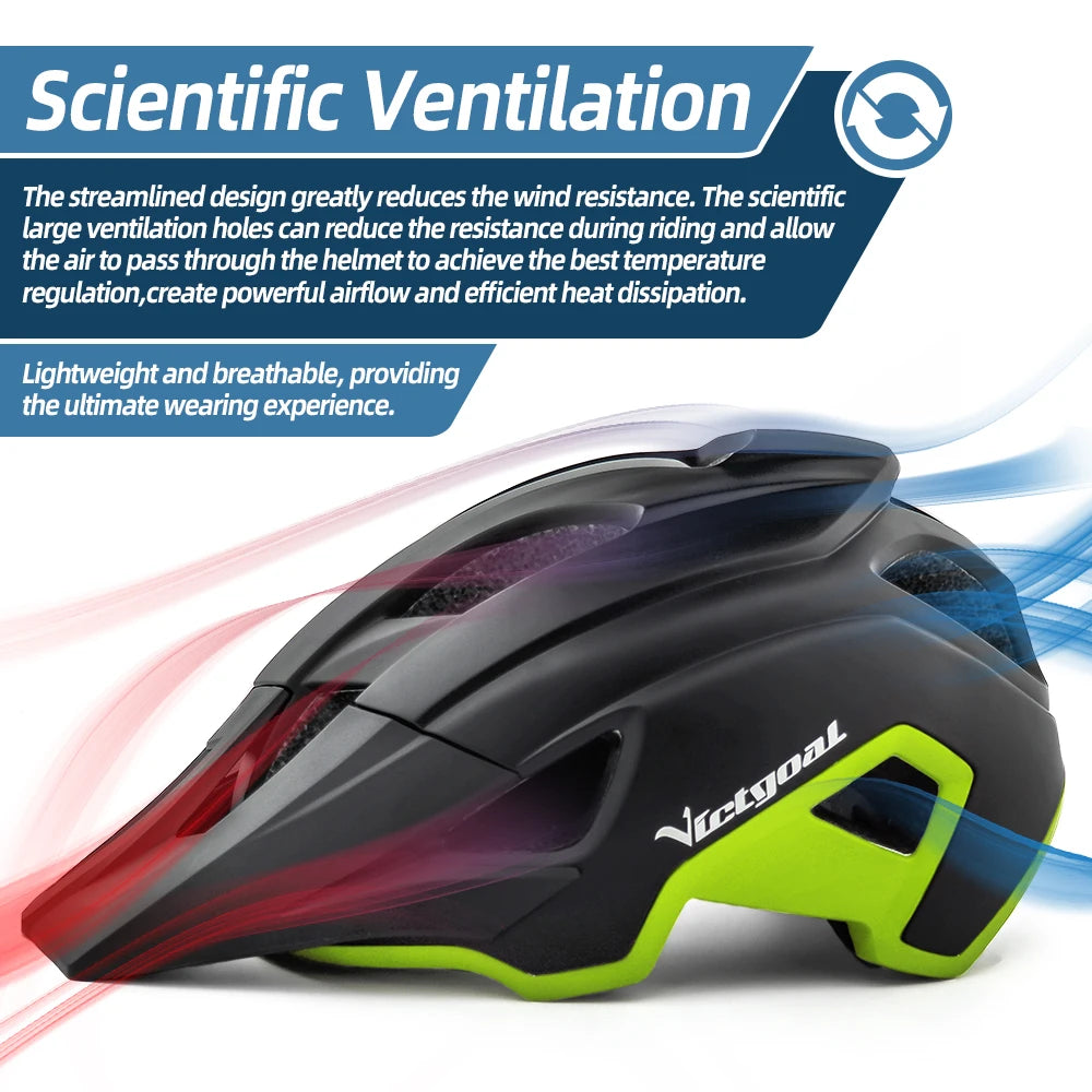 LED Bike Helmet With Sun Goggle Visor