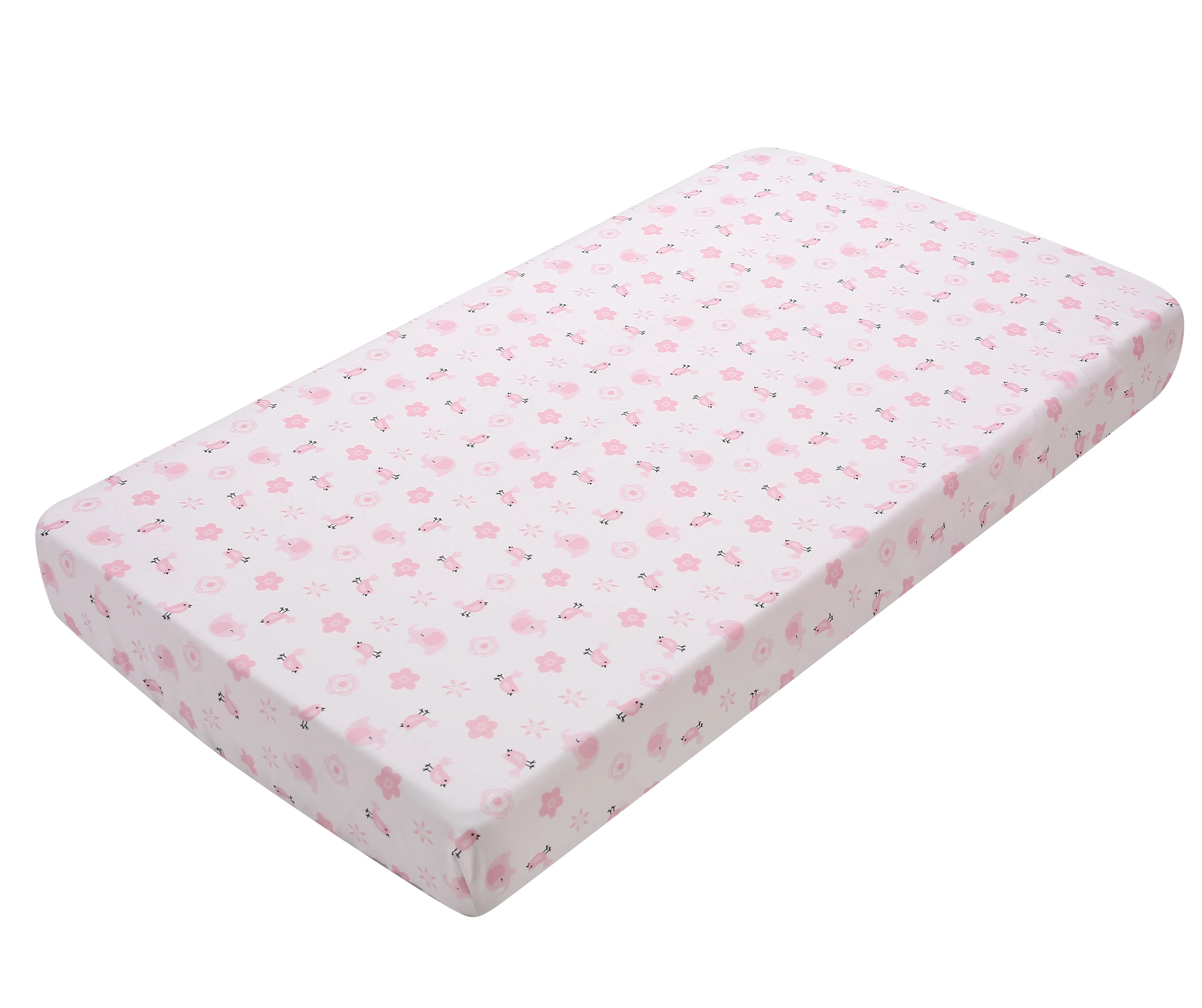 Flower Elephant Girls Bedding Set
