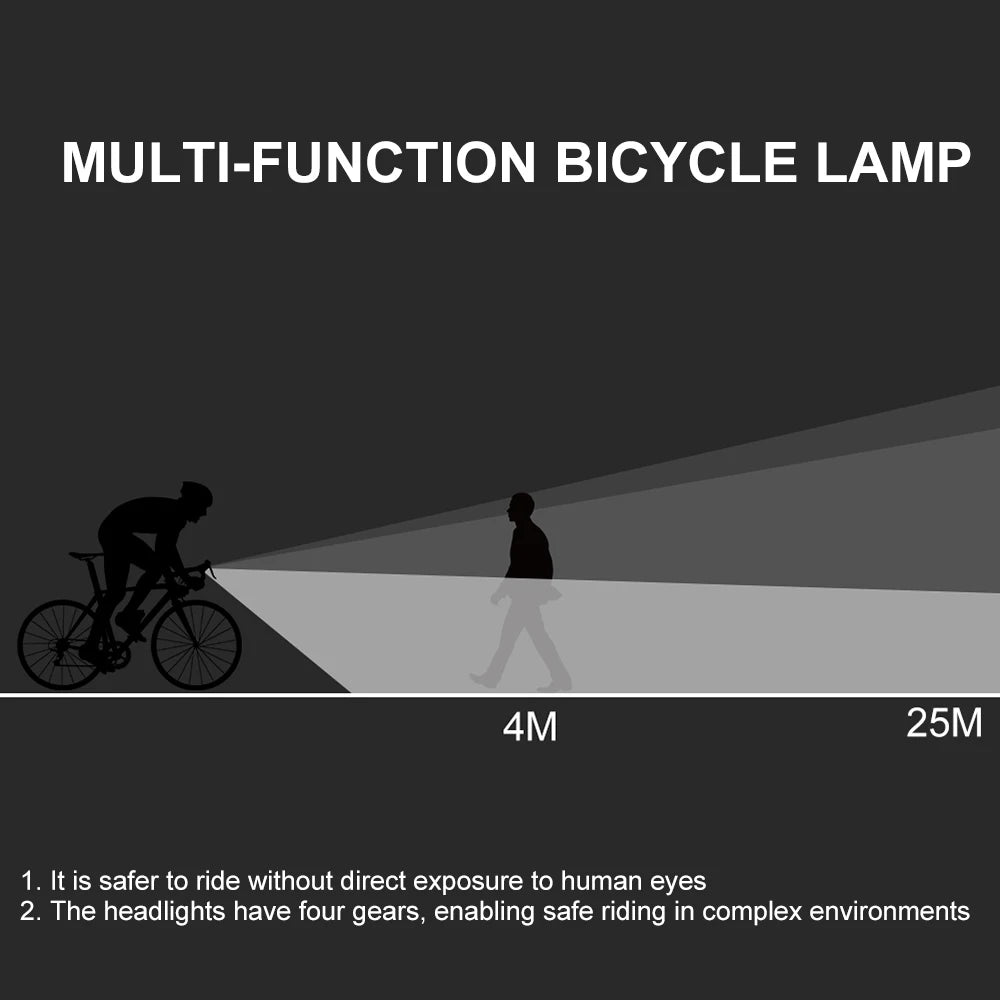 USB Rechargeable 3T6 Bicycle LED Light