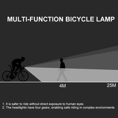 USB Rechargeable 3T6 Bicycle LED Light
