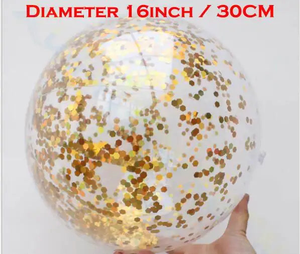 Inflatable Transparent Feather Beach Ball