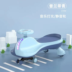 Pink Mute Wheel Twisted Children Cars