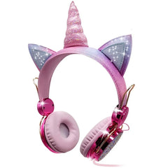Unicorn Kids Pink Headphones