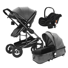 Baby Stroller 3 In 1 Pram with Car Seat