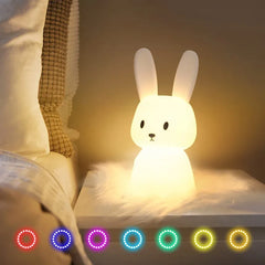 Cute Silicon Bunny Night Light