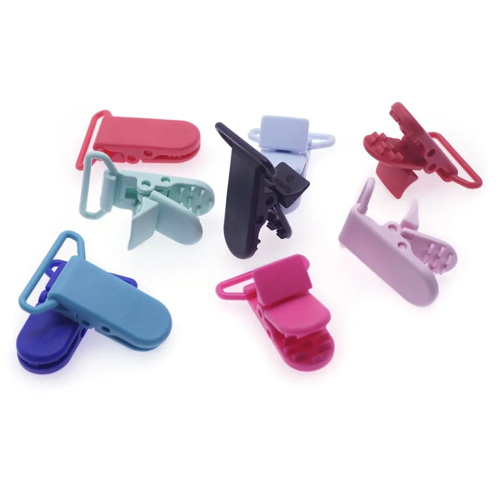 100 Pcs 20 Color Mixed Hot D Shape Clip