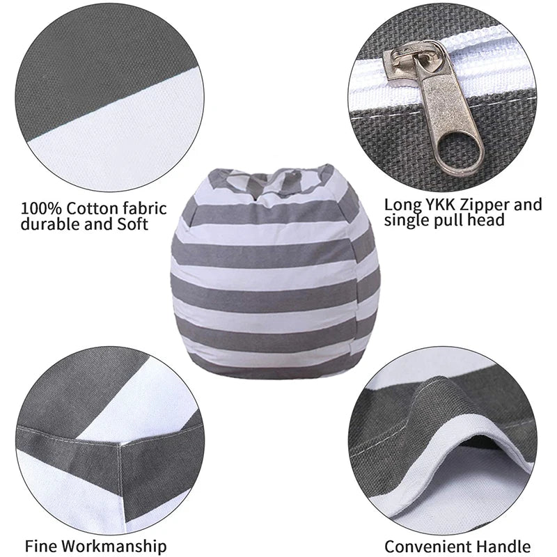 Animal Toys Storage Bean Bag
