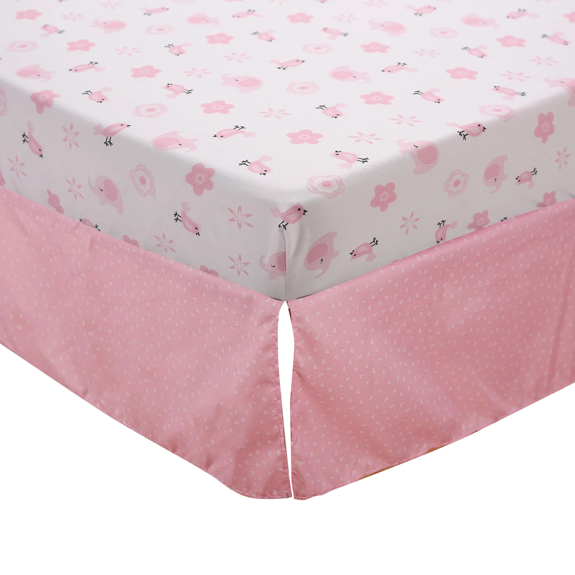 Flower Elephant Girls Bedding Set