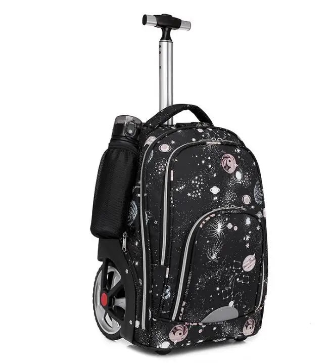 18 Inch Large Wheels School Trolley Backpack