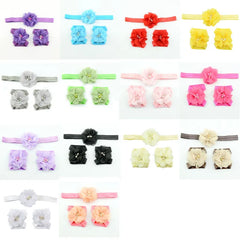 Headband infant rhinestone flowers Sandals & Headband