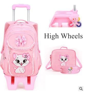 Girls Rolling Wheeled Backpacks