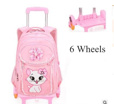 Girls Rolling Wheeled Backpacks