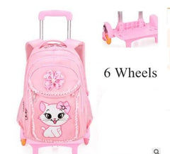 Girls Rolling Wheeled Backpacks