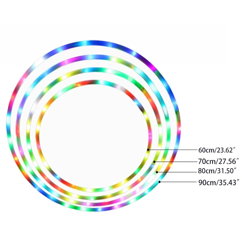 LED Ring Dance Exercise Light-Emitting Hoop