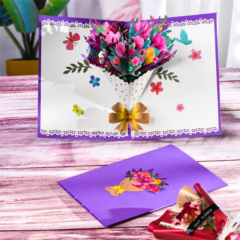 3D Pop-Up Creative Gifts Postcard