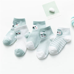 5Pairs Toddler Baby Boy & Girl Socks Mesh Cotton Infant