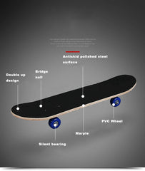 Double Rocker Maple Skateboard skate