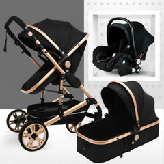 Baby Stroller 3 In 1 Pram with Car Seat