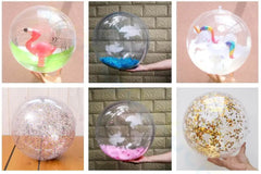 Inflatable Transparent Feather Beach Ball
