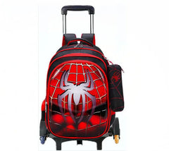 PU School Wheels School Trolley Bag