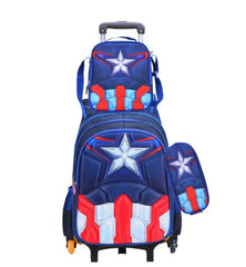 School Wheeled Trolley Bag Set