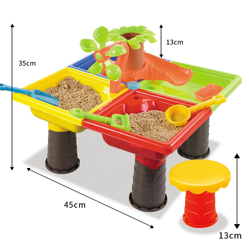 1 Set Children Beach Table