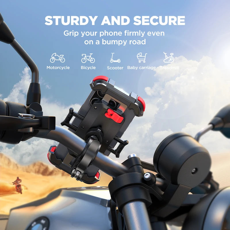 Ultra-Stable Motorcycle Phone Mount