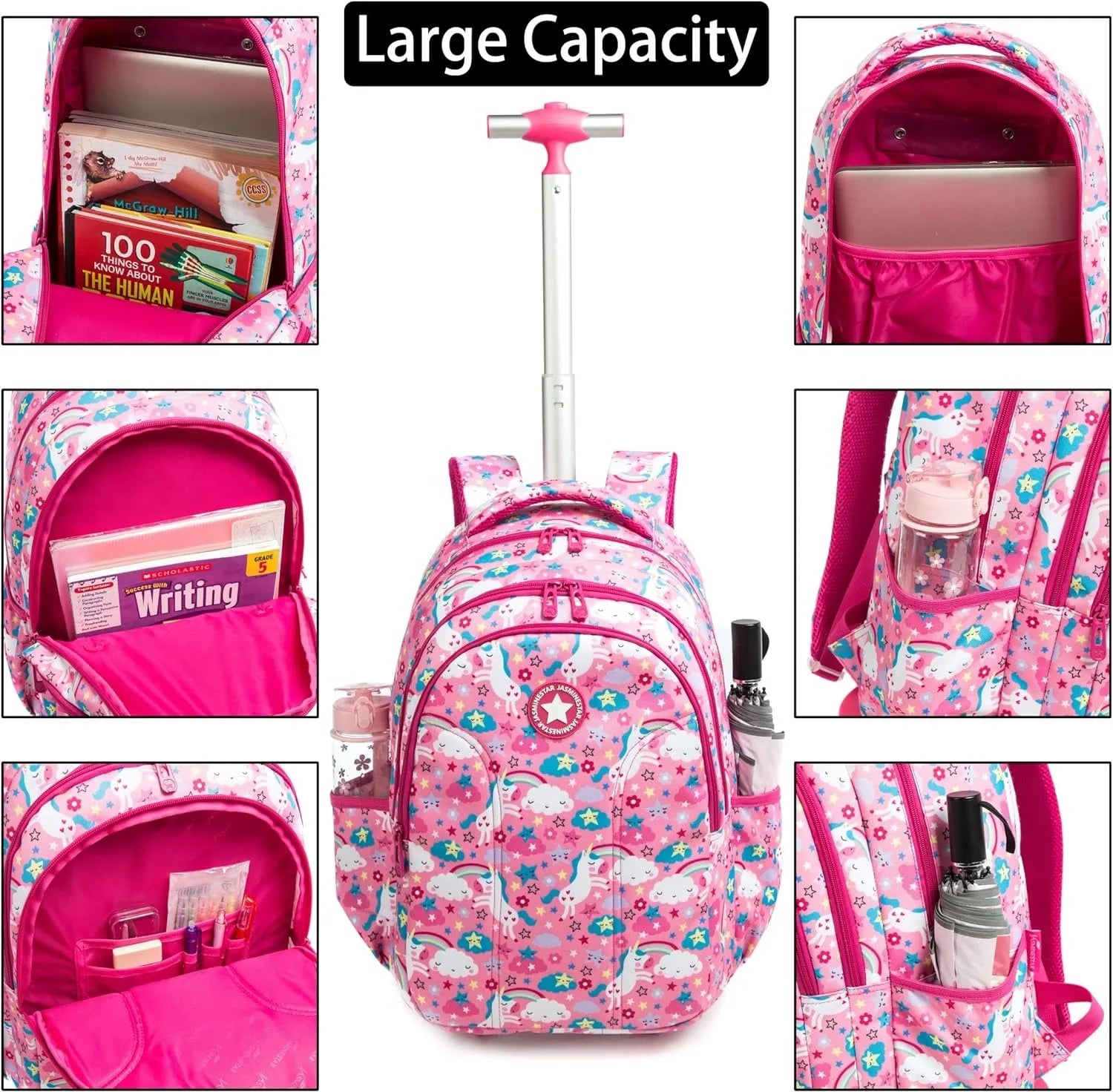 Girls School Wheeled Backpack