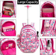 Girls School Wheeled Backpack