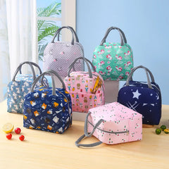 Portable Cartoon Tote Thermal Lunch Box Bag