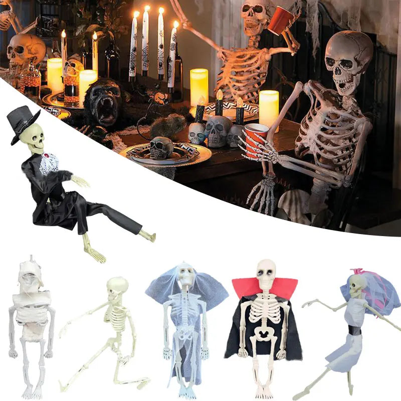 Scary Halloween Props Hanging Skeleton
