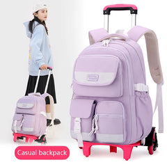 Wheeled Trolley School Backpack