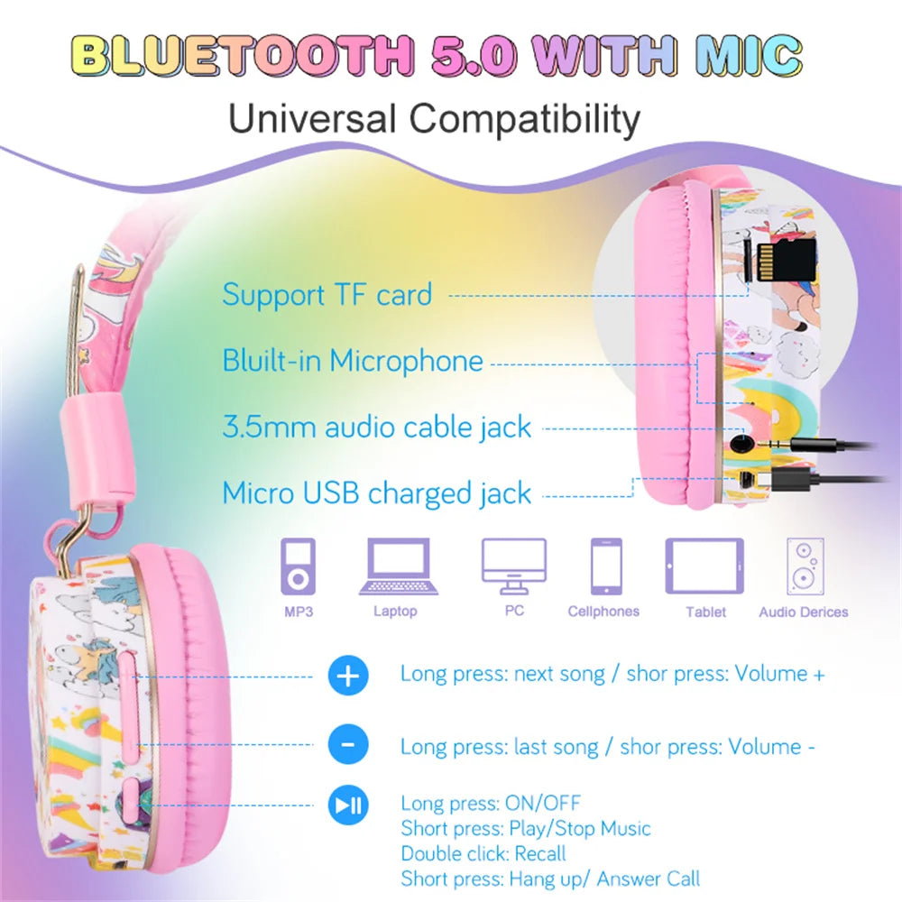 Kids Wireless Stereo Headphones