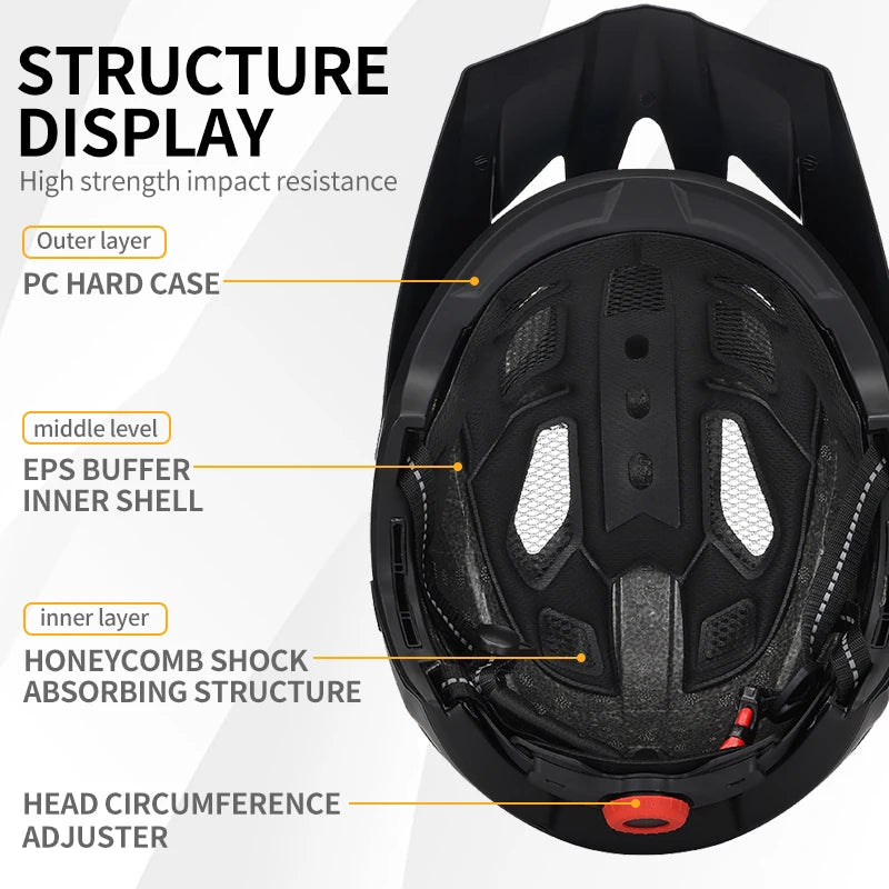 Full Face Detachable Motorcycle Helmet