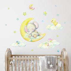 Little Sleep Elephant Wall Stickers