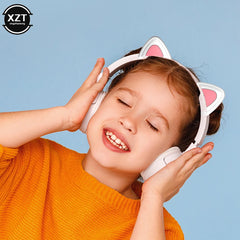 Wireless Pink Silicone Cat Headphones