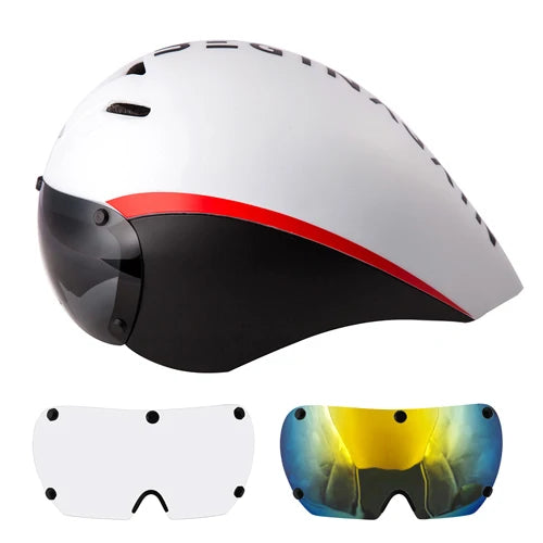 Aero Goggles Bicycle Helmet