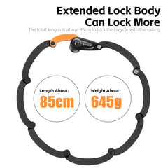 Scooter E-Bike Motorcycle Portable Chain Lock