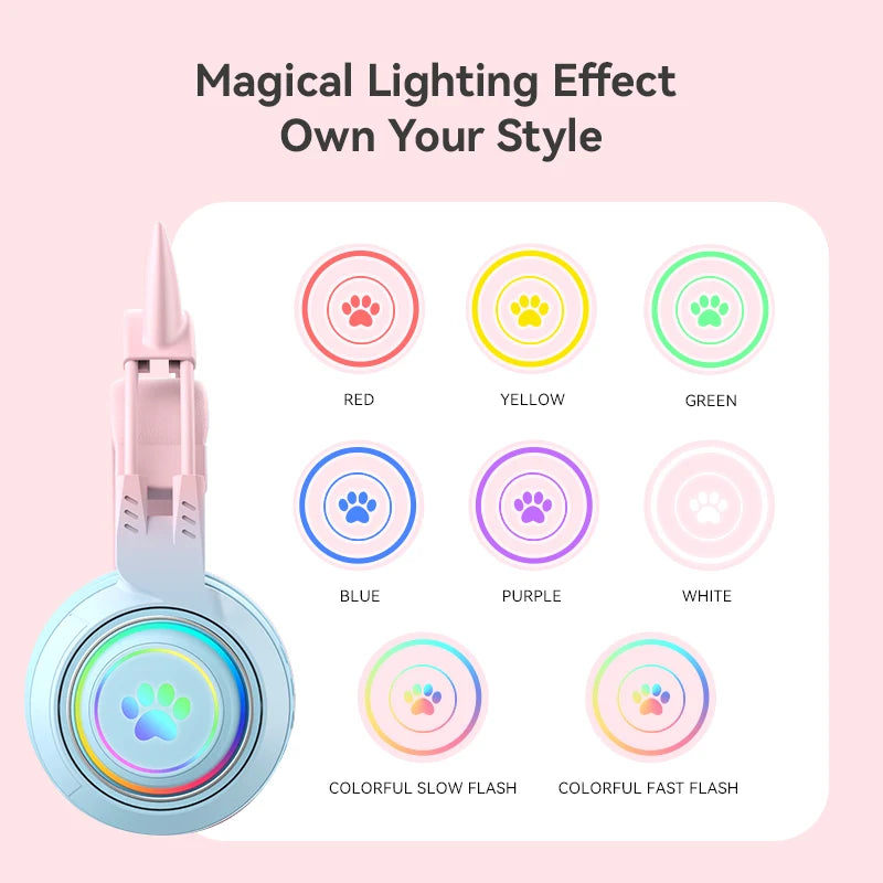 Cute Antlers/Cat Ear Wireless Headphone