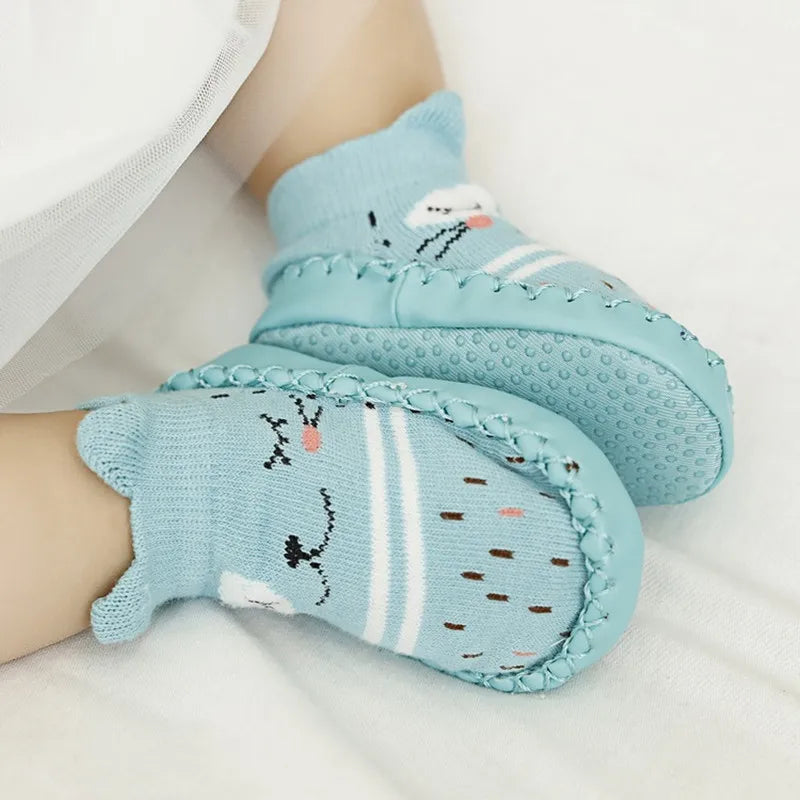Fashion Baby Socks Rubber Soles