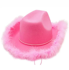Pink Raw Border Cowboy Hat