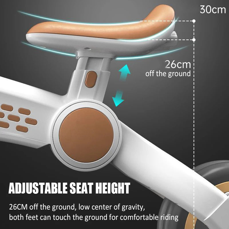 Push Handle Folding Toddler Bikes