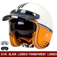 Retro Semi-open Motorcycle Helmet