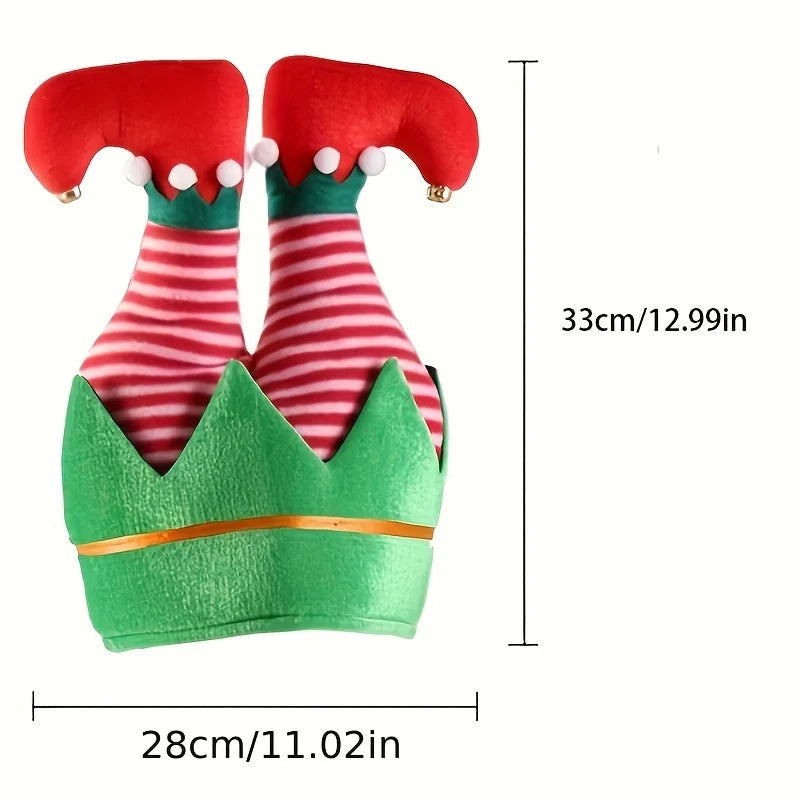 Christmas funny red leg hats